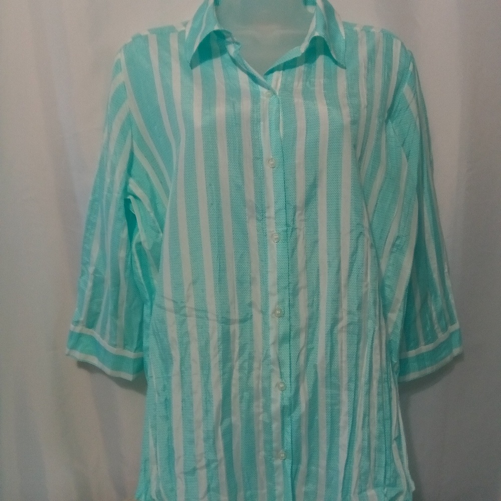 Chico's Playful Stripe KYLEE Top